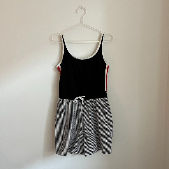 Vintage Other - Vintage 90s South Point Striped Swimsuit Short Outfit Size 16